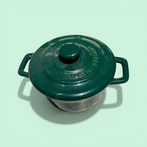 Martha Stewart Mini Green Covered Coquette Ceramic Dish